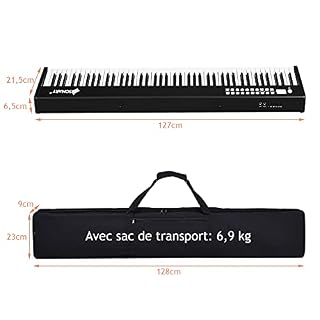 GOPLUS Clavier Electronique 88 Touches, 128 Rythmes et 128 Sons, Piano Numérique Portable avec Fonction d’Enseignement… - Les Beatles, Paul McCartney, John Lennon, RIngo Starr, George Harrison GOPLUS Clavier Electronique 88 Touches, 128 Rythmes et 128 Sons, Piano Numérique Portable avec Fonction d’Enseignement… – Image 3