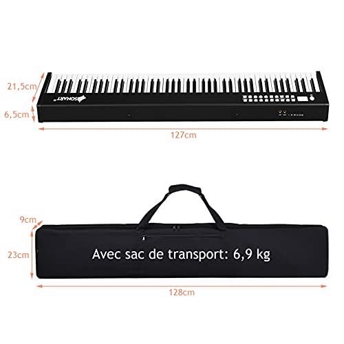 GOPLUS Clavier Electronique 88 Touches, 128 Rythmes et 128 Sons, Piano Numérique Portable avec Fonction d’Enseignement… - Les Beatles, Paul McCartney, John Lennon, RIngo Starr, George Harrison GOPLUS Clavier Electronique 88 Touches, 128 Rythmes et 128 Sons, Piano Numérique Portable avec Fonction d’Enseignement… – Image 4
