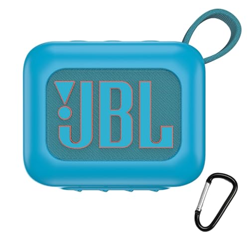 YCJDP �V���R���ی�J�o�[ for JBL GO4 Bluetooth�X�s�[�J�[ ��p�ی���[ �P�[�X/�����h�~�o�b�N���t���y�z�_�炩�� �h���h�o �y�� �ϏՌ��� ���L�� �ϋv�� �\�t�g �Ռ� �z�� (�u���[)