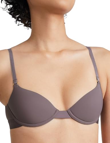 Image of Pepper T-Shirt Bra | Demi T-Shirt Bras for Women with Small Chests, J-Hook, Racerback Style w /Lightly Lined Cups, (30A-40B)