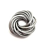 Half Mobii, Half Thought: Stainless Steel Fidget Stim Toy for Restless Hands, Office, School, Large