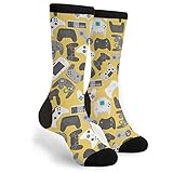 Video Game Gamer Controller Crew Socks Mid Calf Dress Socks Casual Long Tube Socks For Men Women Boy...