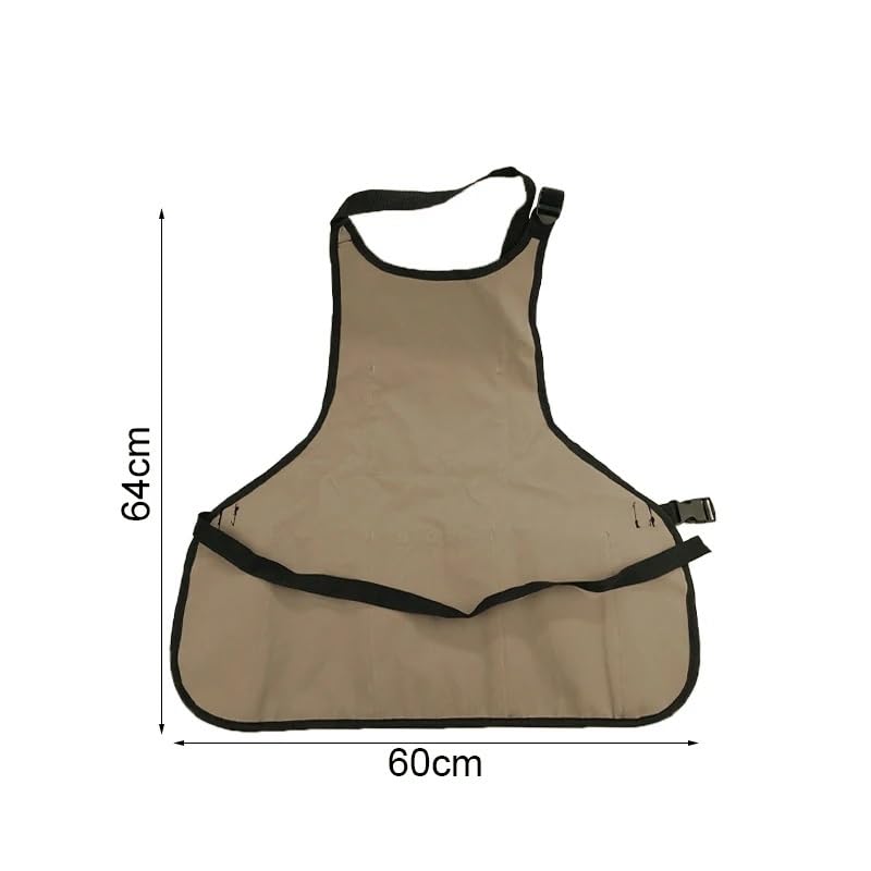 Grembiule da lavoro, grembiule per attrezzi, Grembiule da lavoro Grembiule da giardino Tela utile Grembiule da lavoro resistente Grembiule protettivo impermeabile Cinghie incrociate sul retro Attrezzo