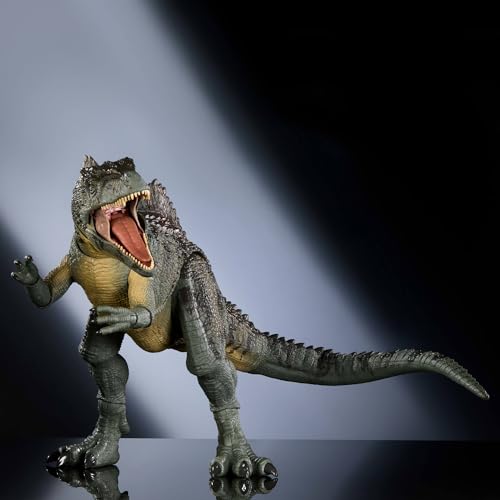Image of Mattel Jurassic World Dominion Hammond Collection Giganotosaurus Dinosaur Figure, 21 Articulations, Glass Eyes, Wired Tail & Posable Tongue