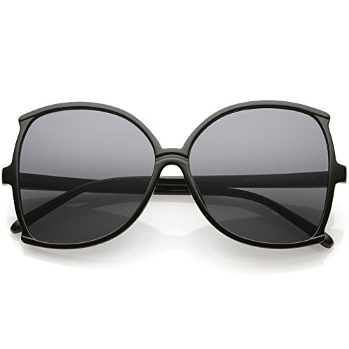 zeroUV - Women's Oversize Slim Arms Neutral Colored Lens Butterfly Sunglasses 61mm