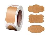 【Contenido del paquete】: hay 3 formas diferentes de pegatinas Kraft con un total de 300 piezas (1 rollo). Especialmente diseñado para el uso de etiquetas comerciales y también adecuado para usar en el hogar, la oficina y la escuela. Y son fáciles de usar: solo 3 pasos: escribir, pelar y pegar. Se puede quitar y reemplazar fácilmente, no quedan residuos.