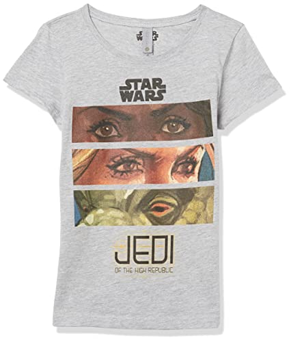 T-shirt Star Wars fille Eyes Of The Republic en coton gris chiné taille S