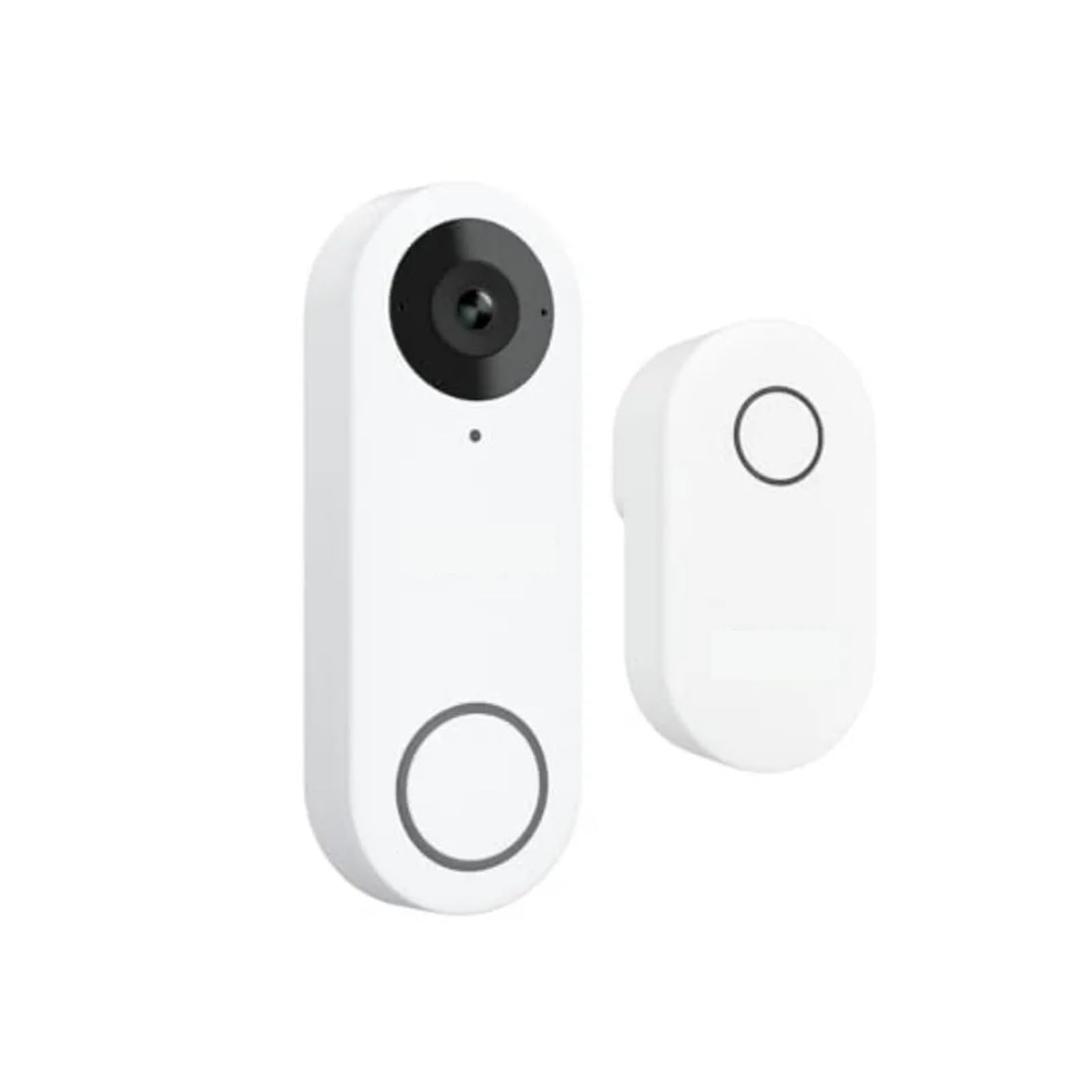 Caméra WiFi for Sonnette vidéo - Filaire 2K extérieur, WiFi 5G et 2,4 G(White)