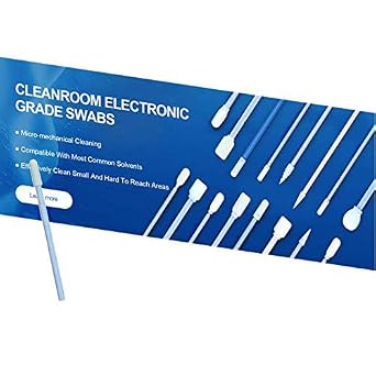 Electro Static Dissipative, Anti-Static Mini Tipped Swab, ESD Safe Cleaning for Sensitive Surface in Critical Environment, Pack of 500 swabs