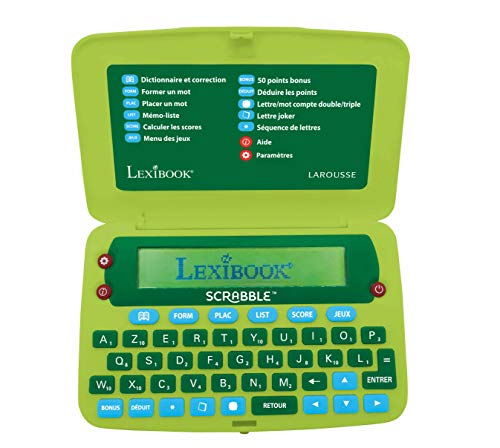 Lexibook Dictionnaire électronique Officiel du Scrabble ODS8, Larousse FISF, Format Ergonomique, Large Touches, Arbitre, correcteur d’orthographe,...