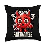 Meet Me In The Pine Barrens New Jersey Devil Throw Pillow