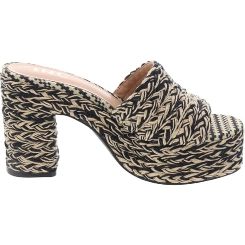 INC Womens Slip On Peep Toe Block Heel Black 7 Medium (B,M)2