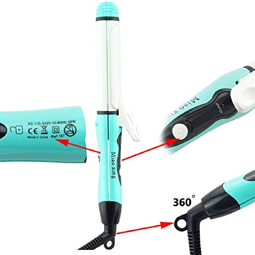 Denshine-2-in-1-Curler-Straightener-Hot-Hair-Iron-Curling-Ceramic-Wave-USA-Shipping