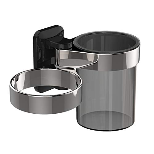 KerDejar Suporte para secador de cabelo montado na parede autoadesivo para armazenamento de pratelei