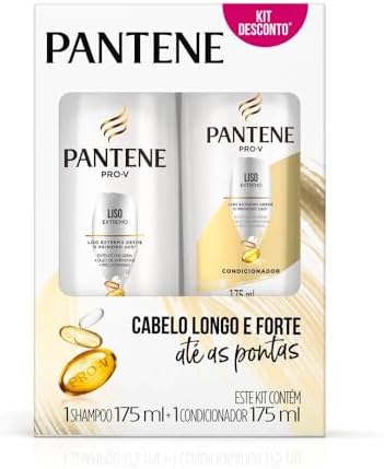 Kit Pantene PRO-V Liso extremo Shampoo 175ml e Condicionador 175m...