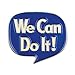 The Unemployed Philosophers Guild Rosie the Riveter and We Can Do It Enamel Pin Set - Strong Rubber Backing Clasps, Set of 2 Pins