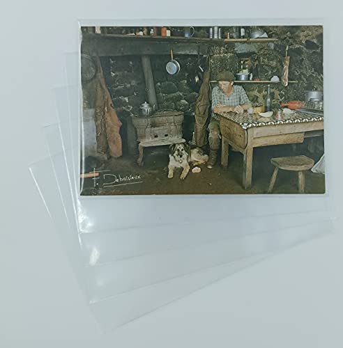 Pochettes de protection plastique cartes postales format moderne 100μm