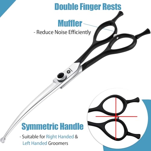 Dream Reach 6.5 Inch Professional Curved Dog Fur Scissors With Ergonomic Handle - Image 4