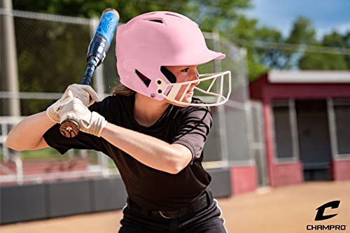 Image of CHAMPRO Youth Hx Rise Pro Fastpitch Softball Batting Helmet