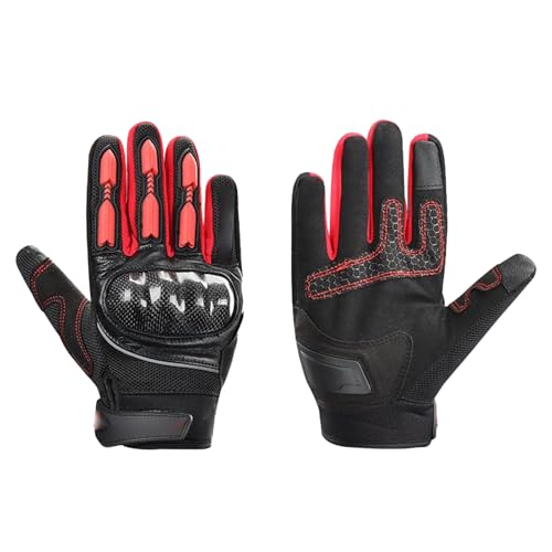Generico Guantes de motorista para hombre,Guantes de Mountain Bike – Antideslizante para Entrenamiento Conducción Camping Senderismo al aire libre Gimnasio