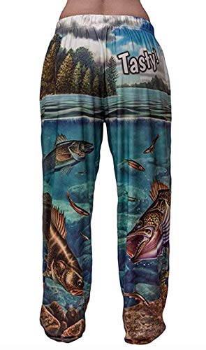BRIEF INSANITY Lounge Pajama Pants for Men | Humorous, Funny, Novelty Bottoms - Tasty Fish Print Loungewear Pants4