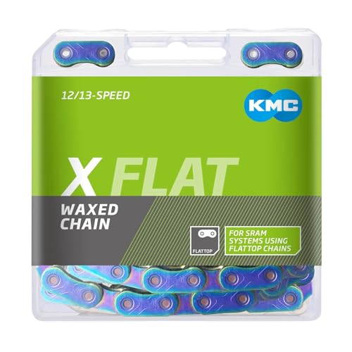 KMC XFLAT Bicycle Chain with Wax for 12/13-Speed