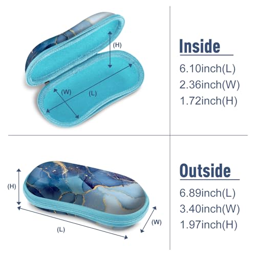 Image of FINTIE Sunglasses Case, Hard EVA Shell Shockproof Sport Glasses Case with Metal Carabiner Travel Zipper Eyeglasses Holder