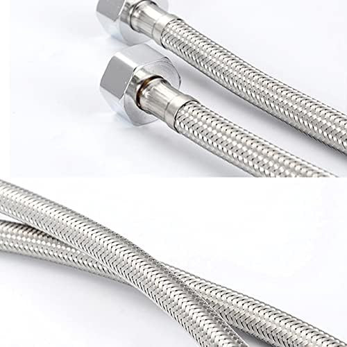 1PCS Flexible Pipes for Bathroom/Kitchen/Toilet Taps British Standard Pipe M10 x1/2 Fitting 500mm Long