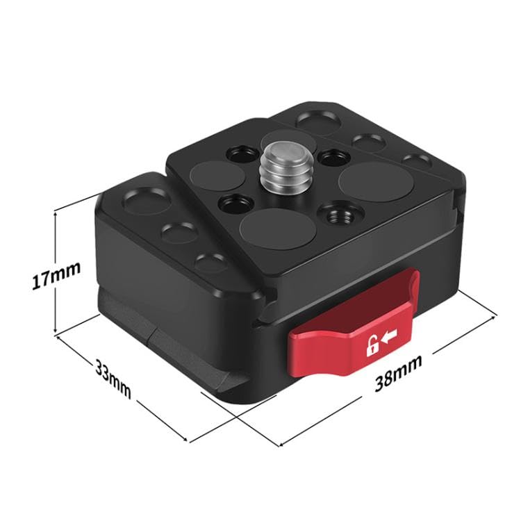 Image of Claw Quick Release Plate Tripod QR Camera Mount Adapter, Quick Setup Kit with 1 /4'' Screw Compatiable for Canon /Sony /Nikon Cameras /Zhiyun /Feiyu /DJI /Moza Stablizers Switch Between Tripod /Monopod /Slider
