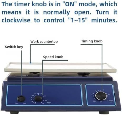 Lab Orbital Shaker, Adjustable Speed, Platform, Continuous and Timed Modes for Laboratory Experiments