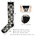 GuoChe Fashion Cute Socks for Men And Women Knee High Comprion Socks Support for Sport Running Hiking Fitn Casual at Home Argyle Plaid Dimgray