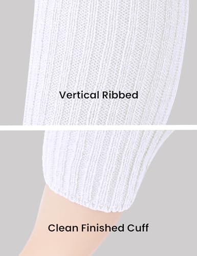 Image of Women Juniors Knitted Leg Warmers 16 inch Neon Colors Dance Halloween Accessory | 80s Party,Yoga Sports Fitness,Warm and Cozy,One Size Fits Most