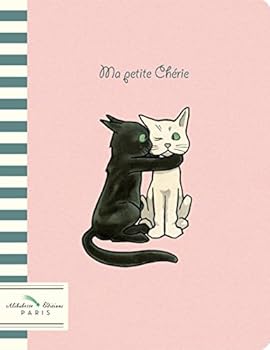 Alibabette Editions Ma Petite Cherie Composition Ruled Notebook, 64 Pages, 8.75 by 6.75" w/Ecru Linen Stitching (CH1P022)