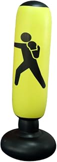CLISPEED Saco De Areia Inflável Inflável Coluna De Boxe Vertical Bolsa De Treinamento De Boxe Bolsa De Boxe Inflável Bolsa De Chute De Taekwondo Bolsa De Kickboxing Coluna De Kickboxing