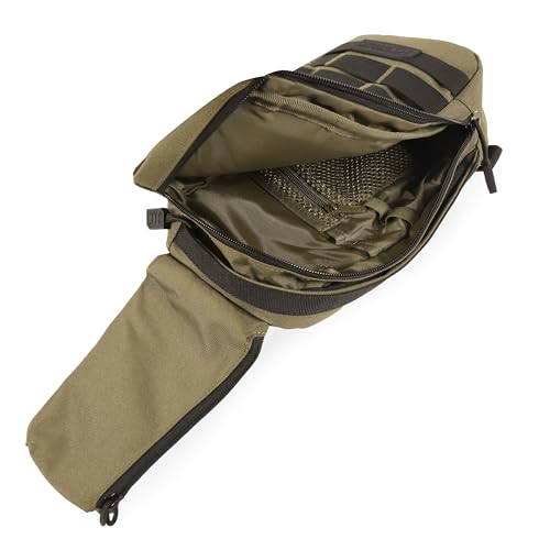 Highland Tactical Expo Sling Bag, Dark Green/Black4