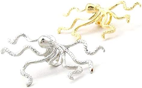 Amazon Co Jp イヤーカフ クラーケン タコ モンスター ノンホール アレルギーフリー ゴールド ジュエリー