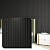 Art3d Slat Wall Panel, 3D Fluted Textured Panel 12-Tile 19.7 x 19.7in. - Black