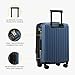 LEVEL8 Grace Carry On Luggage Airline Approved, 20 Inch Expandable Hardside Carry On Suitcase With Wheels, Abs+Pc Small Luggage with Tsa Lock, Blue, 20-Inch