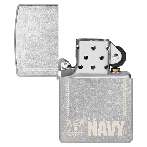 Encendedor Zippo United States Navy Cromado miniatura 4