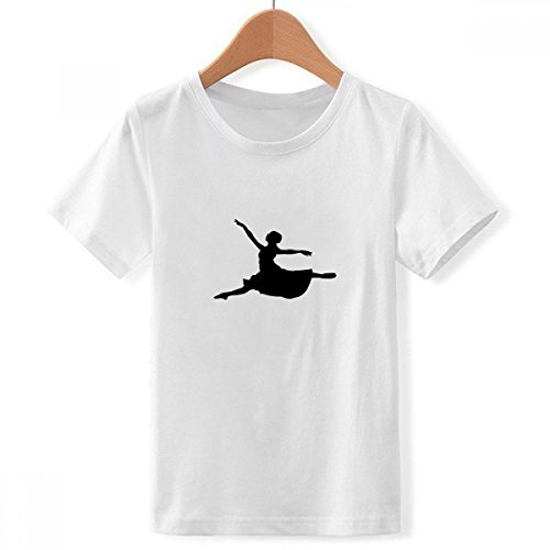 T-shirt ballet graphique multicolore haut blanc confortable grand garçon