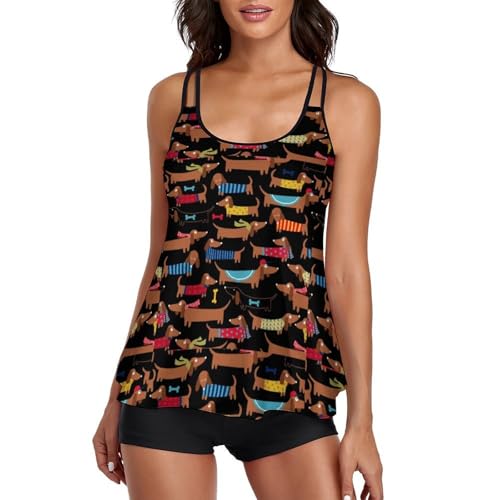 Tankini con pantalones cortos para mujer que buscan máxima comodidad 1