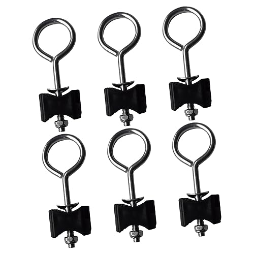 POPETPOP 1 Juego Tornillos Redondos para Trampolín Reemplazo De Postes De Trampolín Postes De Red De Trampolín Auto Tornillos para Cama Elástica Fijación para Cama Elástica Black 6 Piezas