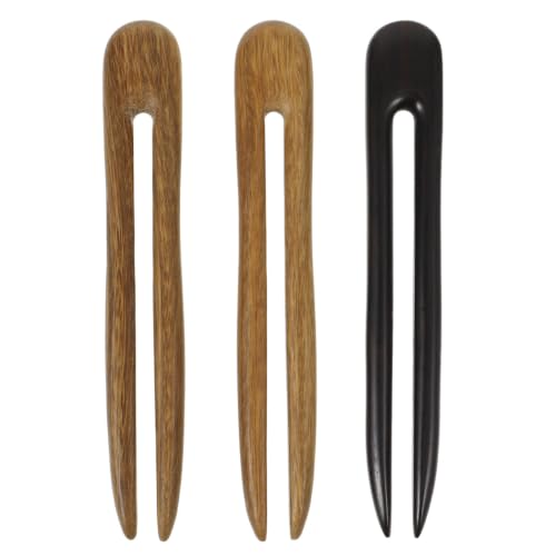 Horquillas de madera para evitar tirones en peinados DIY