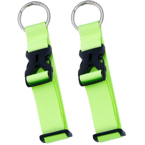 GORGECRAFT 2 pz Aggiungi Una Borsa Cinghie per Bagagli Regolabili Pinza per Giacca Bagaglio Cintura per Valigia Zaino Da Viaggio Accessori Clip per Trasporto Tracolla con Anelli Incernierati In Ferro