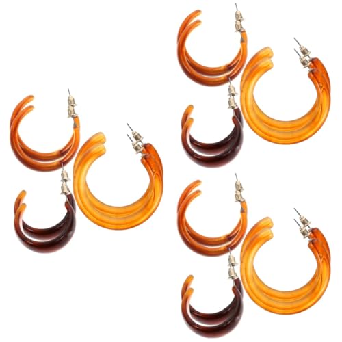Bijoux d'oreille pour femmes lot de boucles d'oreilles géométriques forme C tendance moderne