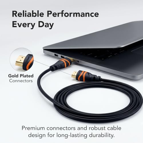 Image of FRONTECH High-Speed HDMI 2.0 Male to Male Cable, 1.5m, 4K @ 60Hz, 18Gbps, Gold-Plated Connectors, HDR Ready, ARC Support, 1 Year Warranty (NC-0065)