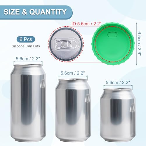 Couvercle canette soda silicone anti-fuite réutilisable vert