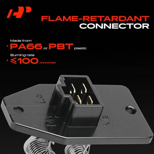 Image of A-Premium Front HVAC Blower Motor Resistor Compatible with Honda Models | for Civic 1992-1998, Civic del Sol 1993-1997