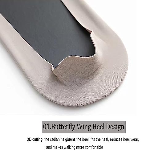 Casual Men Socks Invisible Thin Low Cut Sock Breathable No Show Silicone Non-slip Sock Cotton Bottom 3 Pairs3