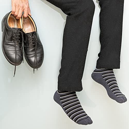 HEELIUM Bamboo Men's Crew Socks, 3X Softer than Cotton Socks, Odour Resistant & Breathable, Calf Length Socks